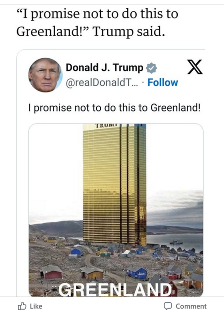 El tweet de Donald Trump de 2019 que pretendía ser humorístico y dio inicio a la actual pelea por Groenlandia El tweet de Donald Trump de 2019 que pretendía ser humorístico y dio inicio a la actual pelea por Groenlandia