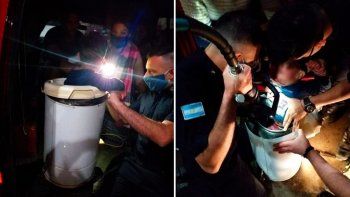Los Bomberos Voluntarios de Esteban Echeverría rescataron al niño.