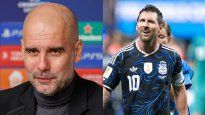 Guardiola se rindió a los pies de Messi y lo llenó de elogios tras su actuación ante Inglaterra.&nbsp;