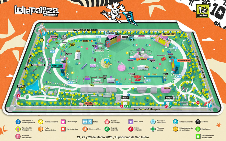 Lollapalooza Argentina 2025: How to get to the Festival and Income Hours