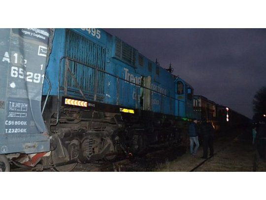Colisionaron una formación de pasajeros y otra de carga. Imagen gentileza Noticias Chivilcoy.