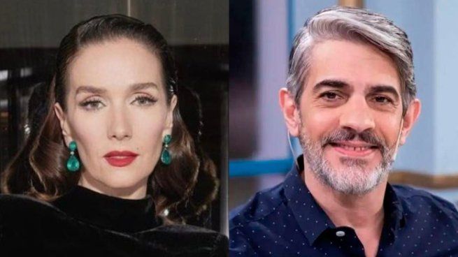The meeting between Natalia Oreiro and Pablo Echarri in the Premiere de Mazel Tov
