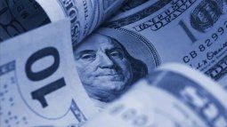 Blue dollar quote. Blue dollar quote.