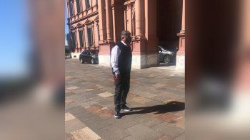 Pablo Moyano en la Casa Rosada.&nbsp;