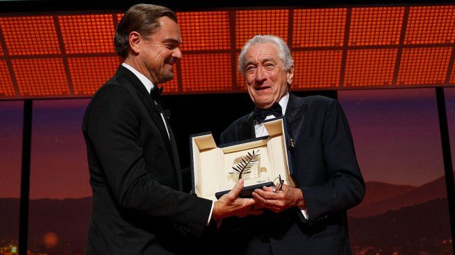 Leonardo DiCaprio y Robert De Niro en Cannes.