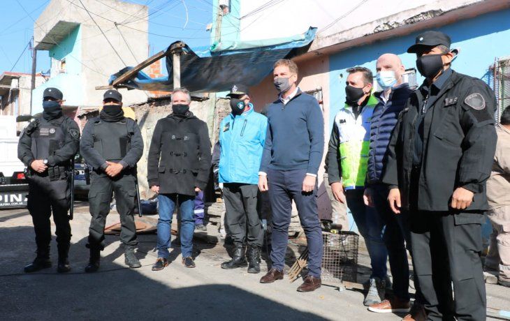 El Ministerio de Justicia y Seguridad de la Ciudad tapió el tercer bunker de drogas en el Barrio 21-24 Zavaleta