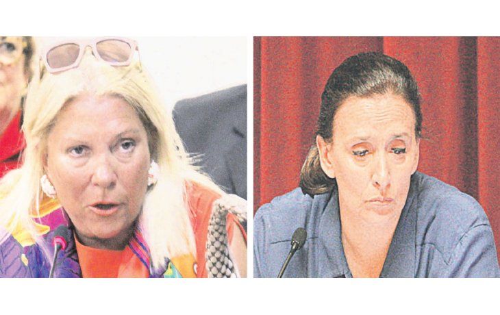 Elisa Carrió y Gabriela Michetti