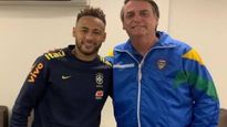 Neymar y Bolsonaro.&nbsp;