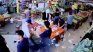 The exact moment a pager explodes in a man's pocket at a supermarket in Lebanon