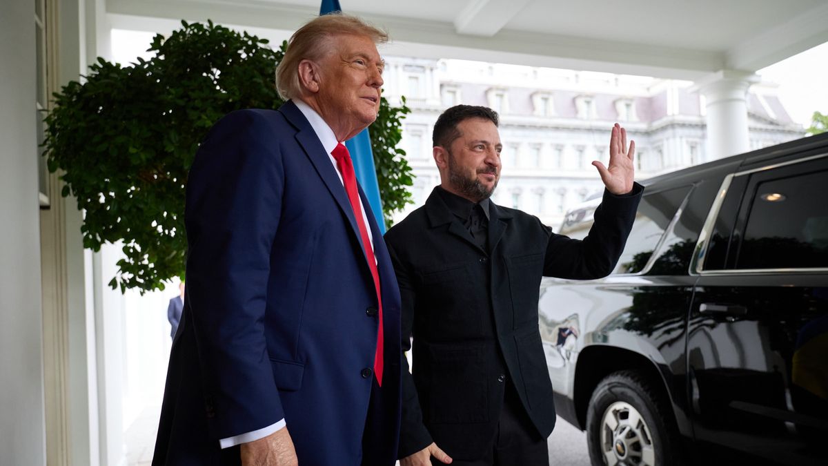 The symbolic turn of Volodimir Zelenski in front of Donald Trump