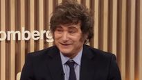 Javier Milei en su última aparición pública, en una entrevista internacional.
