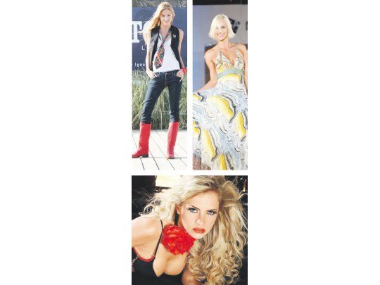 Cintia Garrido, Ingrid Grudke y Alejandra Maglietti, tres de las modelos convocadas por la AFIP para hoy. Se creará un registro de representantes y agencias.