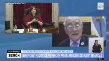 Cristina ironizó con la falta de tiempo de Parrilli.