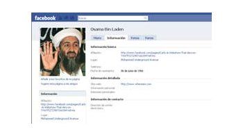 Desactivan un supuesto perfil de Osama Bin Laden en Facebook.