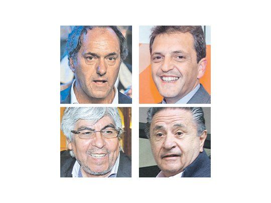 Daniel Scioli, Sergio Massa, Hugo Moyano, Eduardo Duhalde