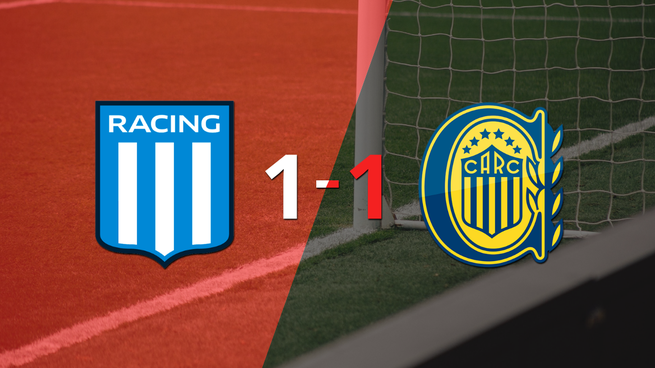 Racing Club logró sacar el empate de local frente a Rosario Central