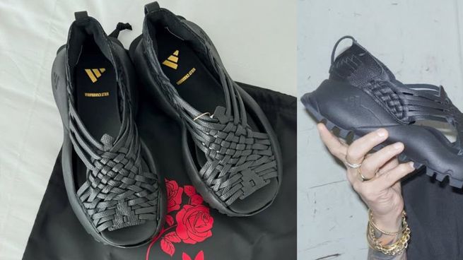 Estas son las tenis Adidas de la polémica.