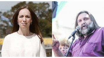 María Eugenia Vidal y Roberto Baradel.