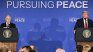 La histórica conferencia se realizó luego de más de dos horas de negociaciones en formato reducido entre Estados Unidos y Rusia.