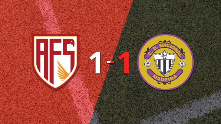 AVS Futebol y Nacional Madeira empataron 1 a 1