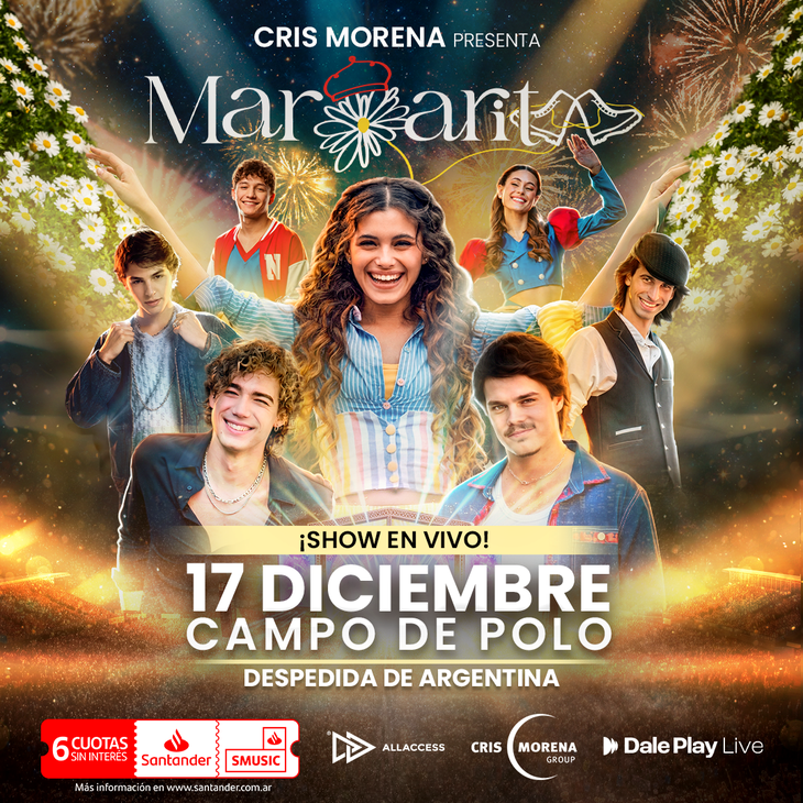 El show pr&oacute;ximo 17 de diciembre, el Campo Argentino de Polo.