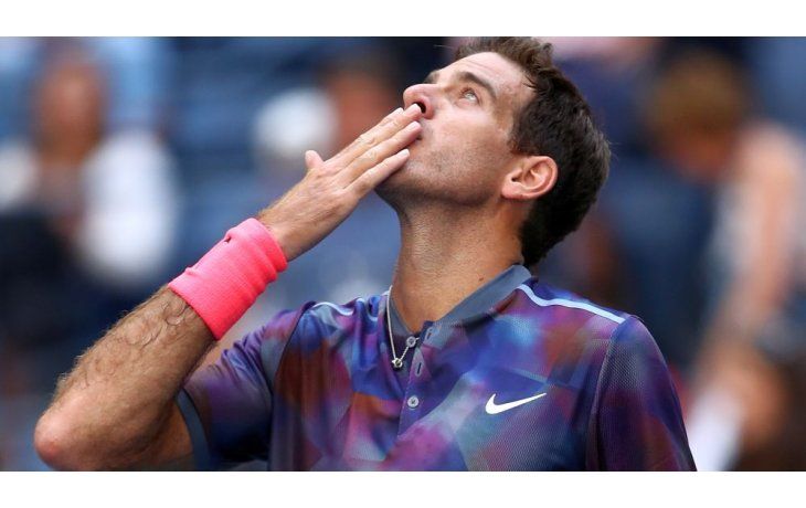 Del Potro debutó con éxito en el US Open.