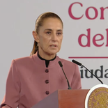 Claudia Sheinbaum, en la Mañanera del Pueblo de este martes.
