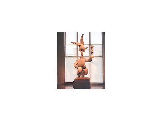 «Los acróbatas» (1923) de Curatela Manes, obra emblemáticadel acervo del Museo de Bellas Artes, que acaba de habilitaral público, renovado, su primer piso, destinado a exponerarte argentino y contemporáneo.