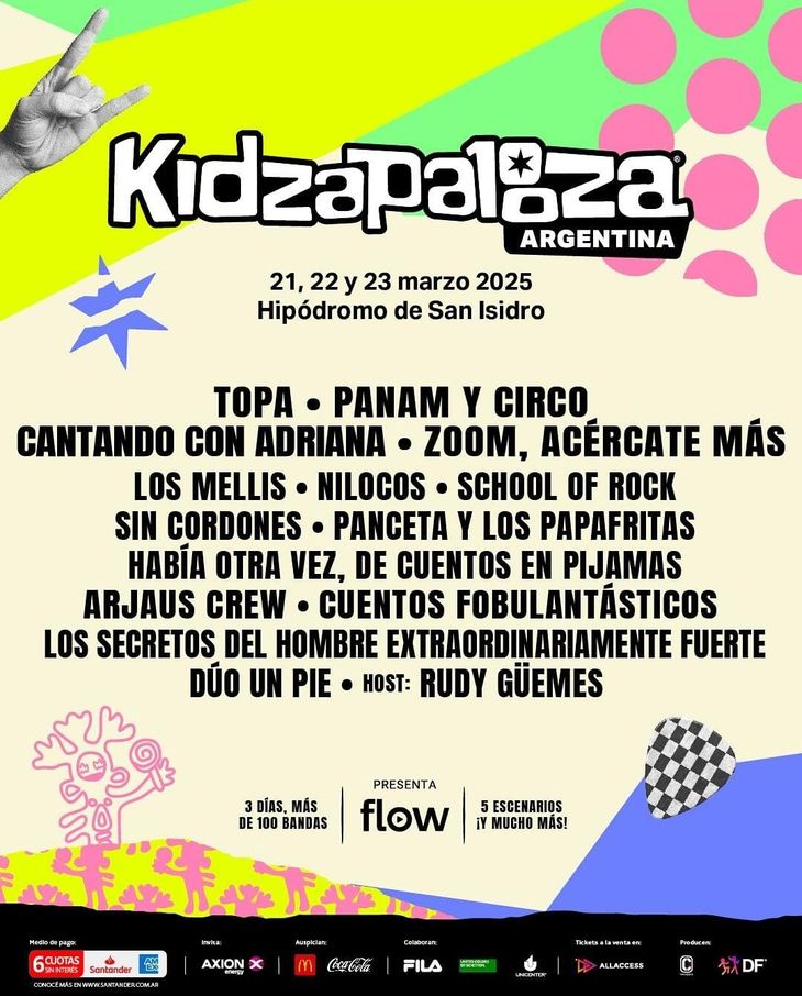The Kidzapalooza lineup was released this Thursday.