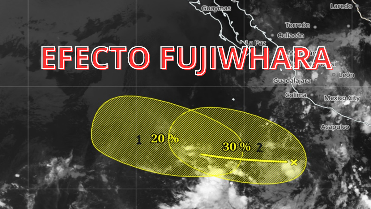 FUSIÓN de ciclones Douglas y Elida en el Pacífico: qué es el EFECTO FUJIWHARA y por qué es tan peligroso