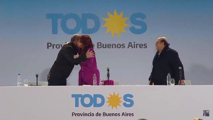 Mario Secco, Cristina Fernández de Kirchner y Juan José Mussi.
