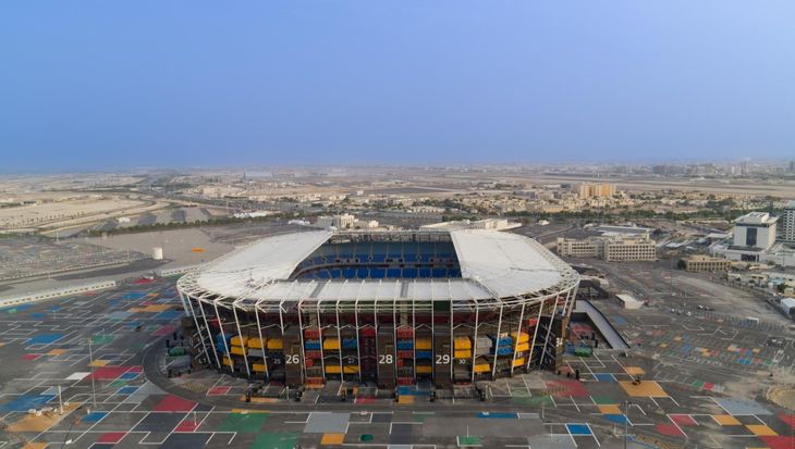 El 974 Stadium, sede del duelo entre la Selección argentina y Polonia.