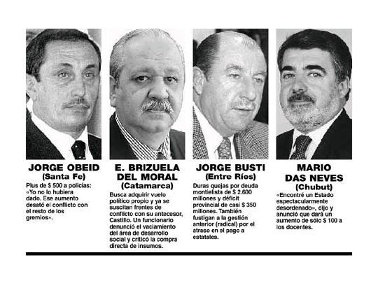 Herederos quiebran idilio con gobernadores salientes