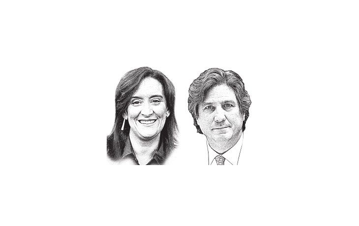 Gabriela Michetti y Amado Boudou