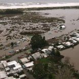 Un brutal temporal causó destrozos en Chile. Un brutal temporal causó destrozos en Chile.