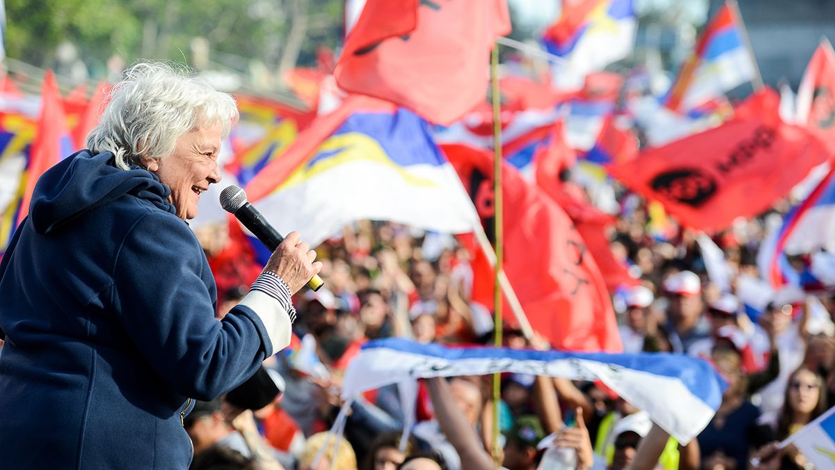 Lucía Topolansky was against modifying the pension system with a constitutional reform