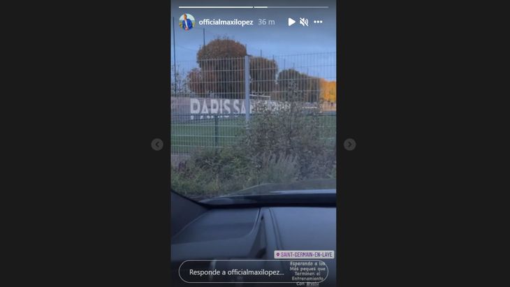 Maxi López passed through the premises of PSG in the midst of the crisis of Wanda Nara and Mauro Icardi
