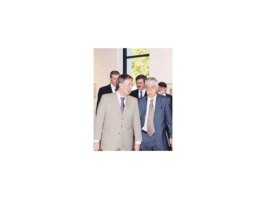 Aliviado, Schiaretti recibió ayer al ministro de Educación de laNación, Juan Carlos Tedesco.