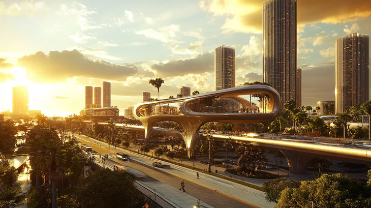 Así se vería el centro de México, según la IA. Así se vería el centro de México, según la IA.