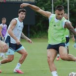 La Selección argentina se entrenó en Nueva York donde disputará la final del Mundial el próximo domingo.