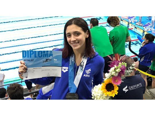 Delfina Pignatiello, el futuro de la natación argentina (Foto: CADDA).