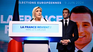 La líder de la ultraderecha francesa, Marine Le Pen, y Jordan Bardella, cabeza de la lista al Parlamento Europeo.