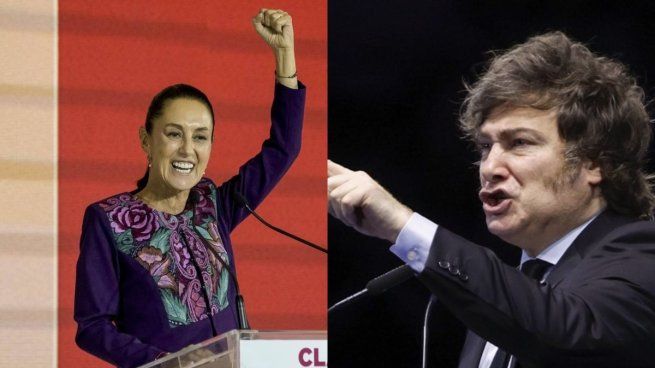 Claudia Sheinbaum se diferenció de la gestión de Javier Milei.