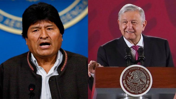Evo Morales y Andr&eacute;s Manuel L&oacute;pez Obrador.