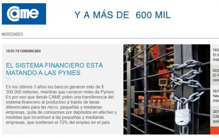 grito de auxilio de pymes: el financiamiento a tasas siderales nos esta matando