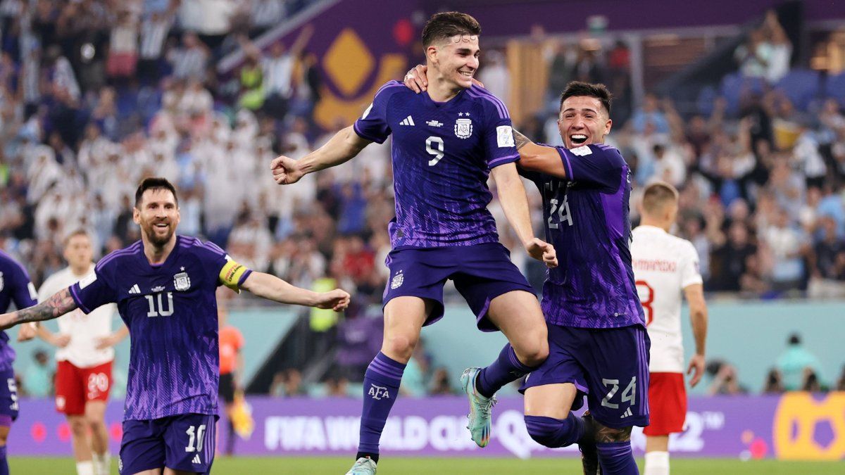 The goals of Argentina’s qualification to the round of 16