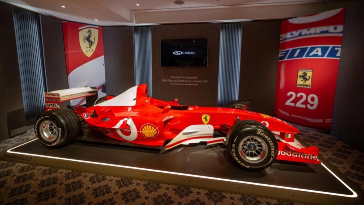 Michael Schumacher’s Ferrari was auctioned for a millionaire sum