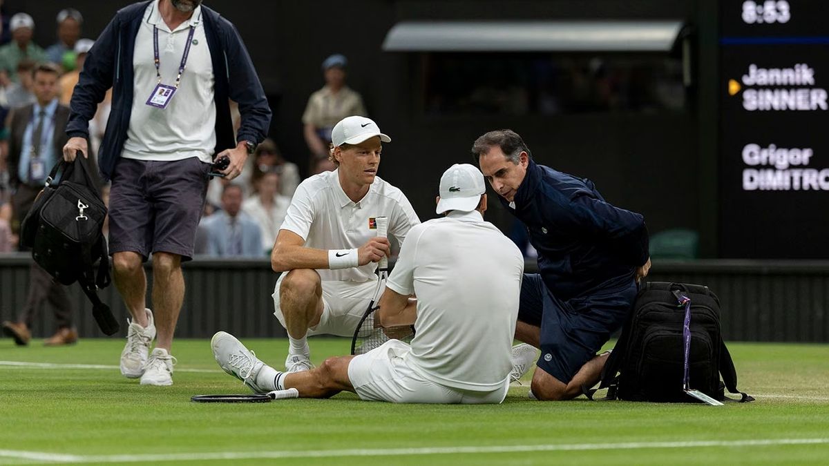 Wimbledon: Sinner advanced to the quarterfinals for Dimitrov and Djokovic’s injury achieved an important comeback