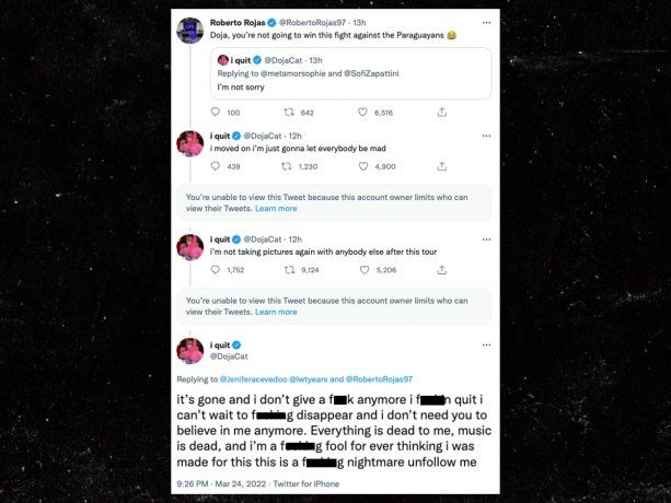 Doja Cat's controversial tweets.