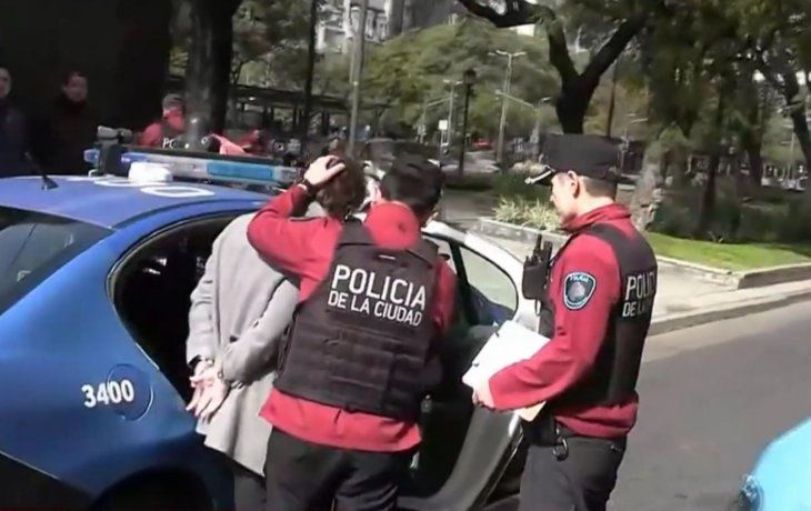 La detención del hombre en pleno centro porteño&nbsp;